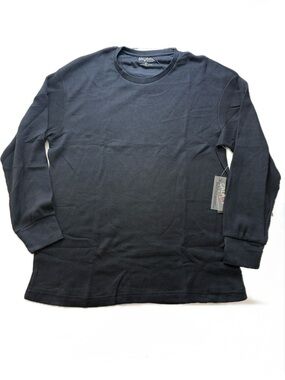 Galaxy By Harvic Men's Long-Sleeve Thermal Crewneck - Navy Size XL NWT